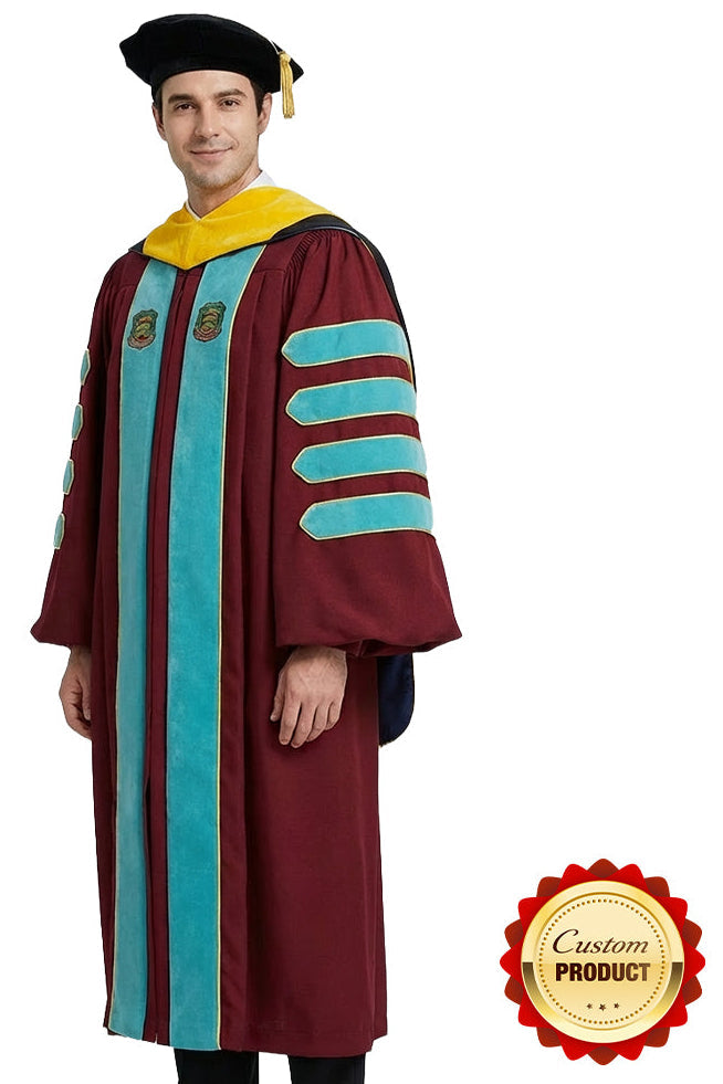 Custom Doctoral Graduation Tam, Gown and Hood Package - Doctorate Rega Academic Hoods Custom Doctoral Graduation Tam, Gown and Hood Package - Doctorate Rega Academic Hoods