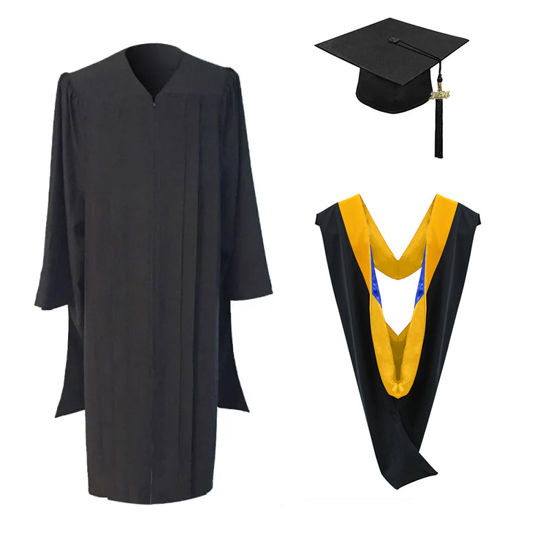 Masters Cap, Gown & Hood Package for Michigan University Graduation Masters Cap, Gown & Hood Package for Michigan University Graduation