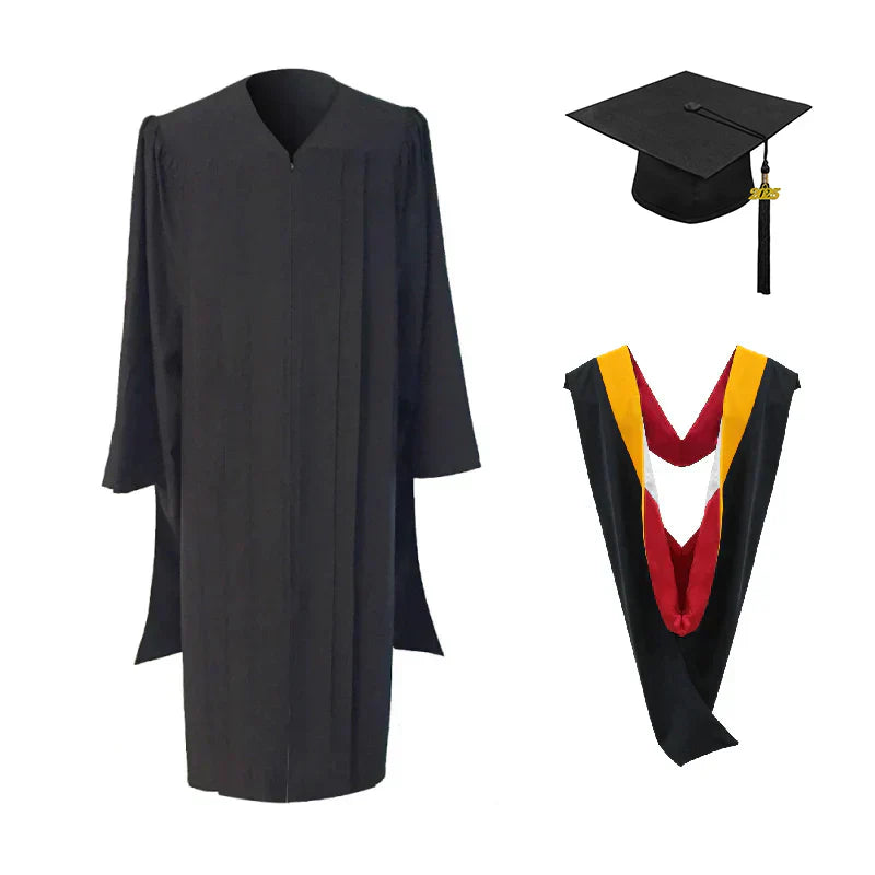Masters Cap, Gown Hood Package for University of Georgia Graduation