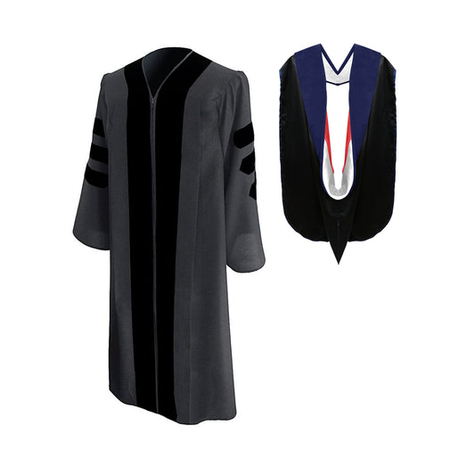 Classic Presidential & Trustee Graduation Gown & Hood Package