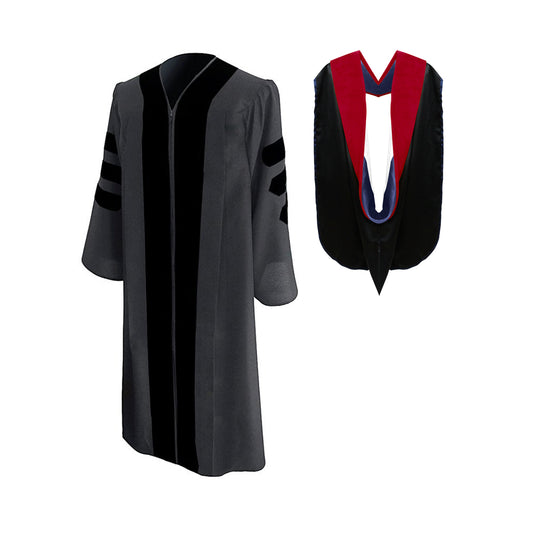 Classic Faculty Graduation Gown & Hood Package