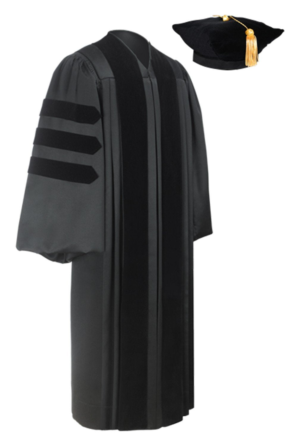 Deluxe Doctoral Graduation Tam & Gown Package - Academic Hoods