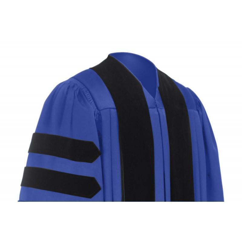 Deluxe Royal Blue Doctoral Gown - Academic Hoods