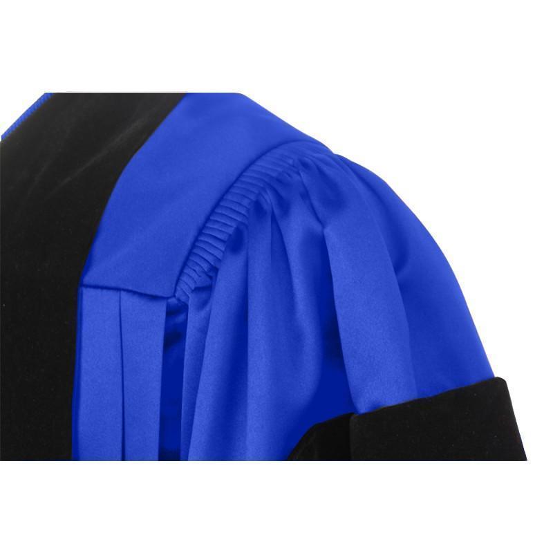 Deluxe Royal Blue Doctoral Gown - Academic Hoods