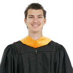 Deluxe Bachelors/Master Hood - Apricot Velvet, Red & White