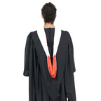 Deluxe Bachelors/Master Hood - White Velvet, Red & White