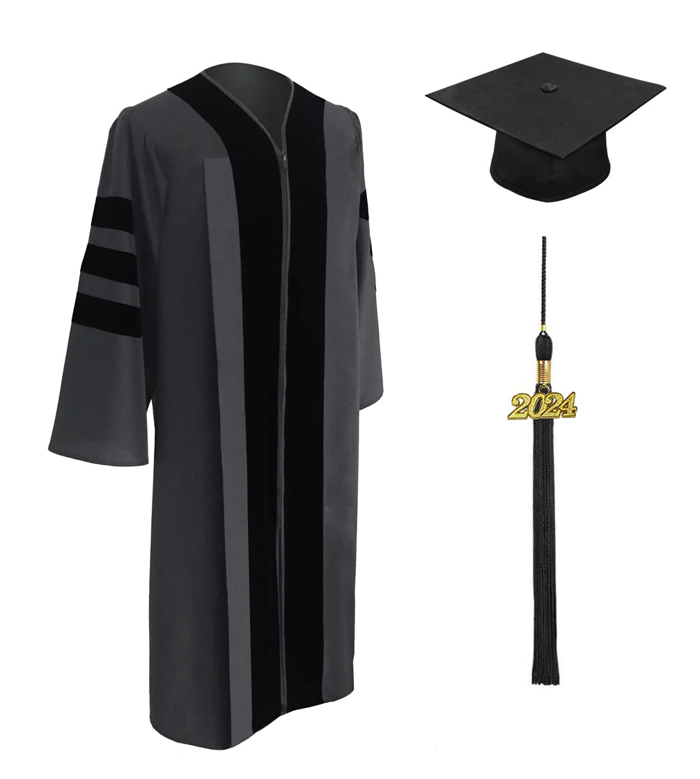 Doctoral regalia graduation gowns hoods tams