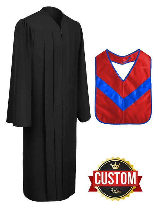 Matte Black Associates Gown & Hood Package