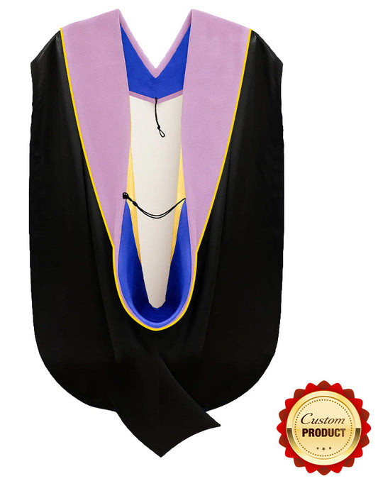 Deluxe Doctoral Graduation Custom Hood - Academic Regalia - Custom Your Own