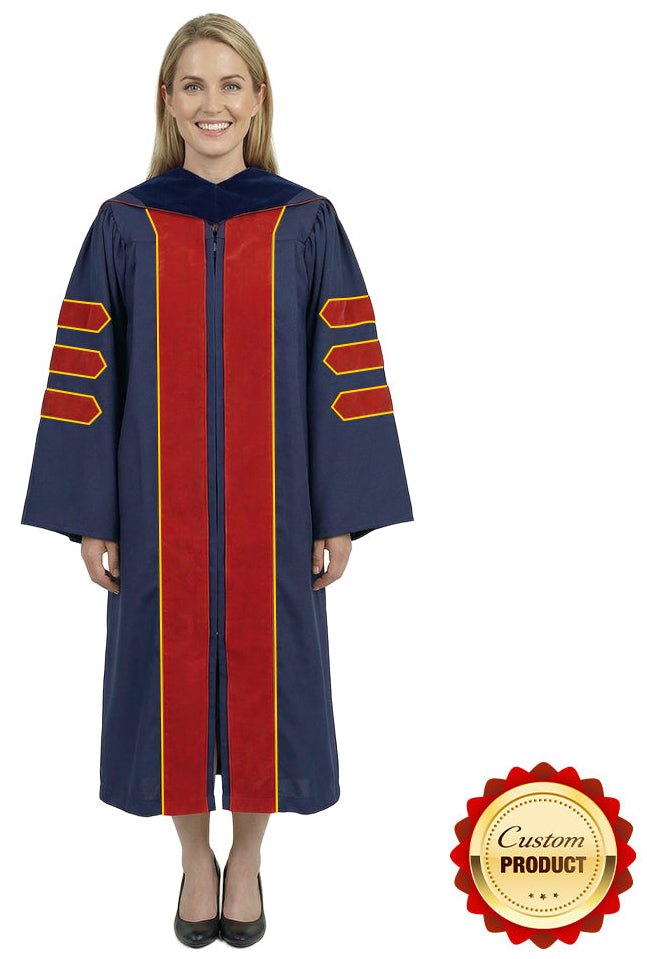 Custom Classic Doctoral Gown and Hood Package