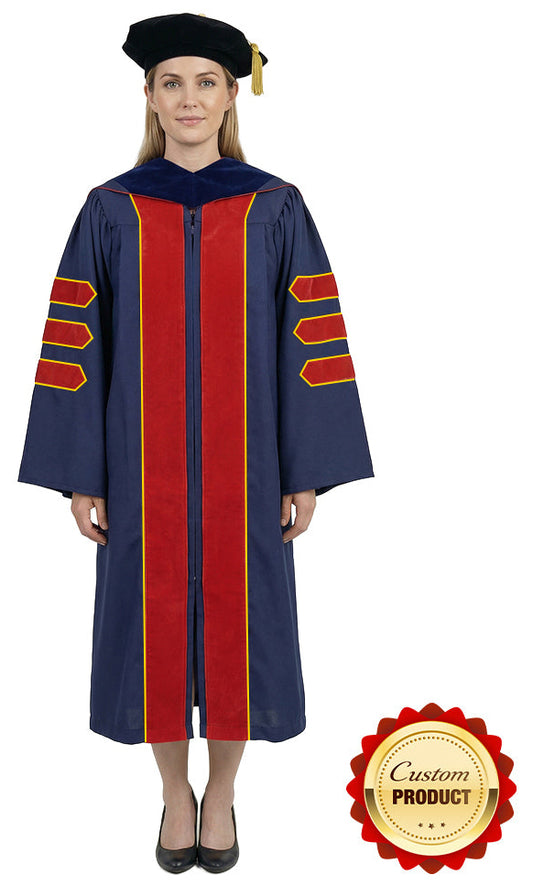 Custom Classic Doctoral Gown, Tam and Hood Package