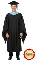 Deluxe Masters Graduation Cap, Gown, Tassel & Hood Package