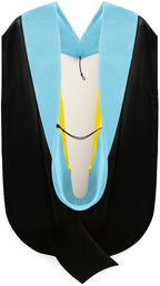 Doctor of Education Hood - Light Blue & Gold