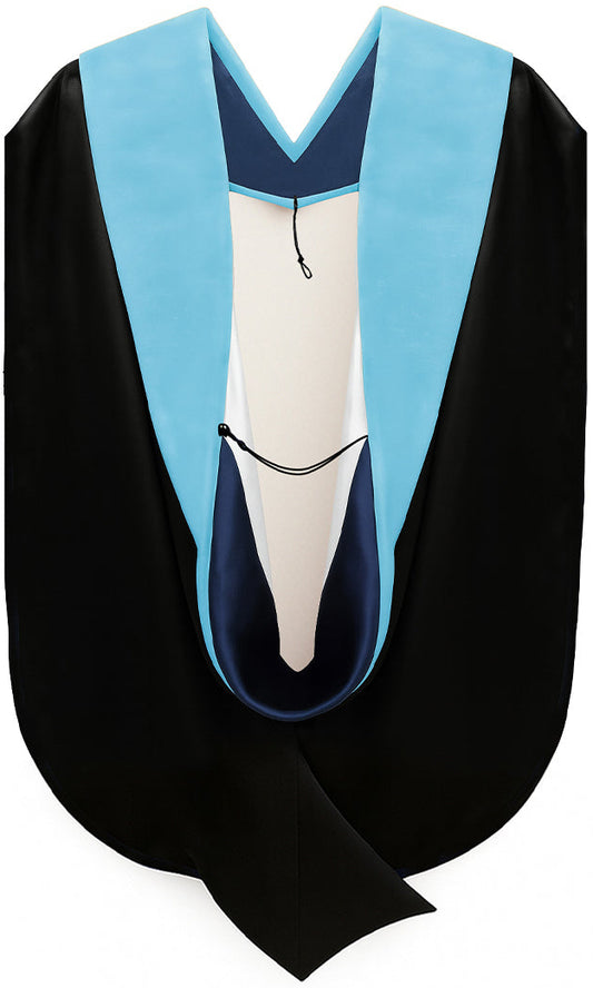 Doctor of Education Hood - Navy Blue & White