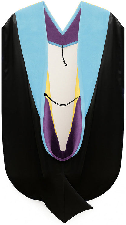 Doctor of Education Hood - Purple & Golden Yellow