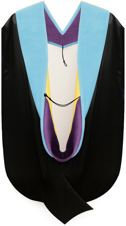 Doctor of Education Hood - Purple & Golden Yellow