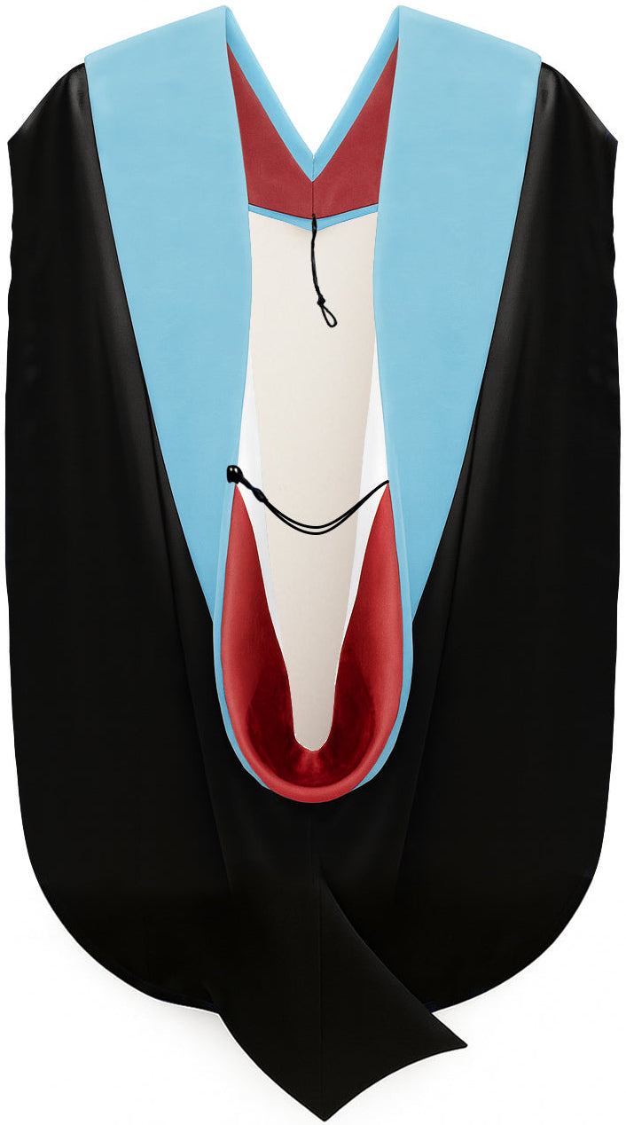 Doctor of Education Hood - Red & White