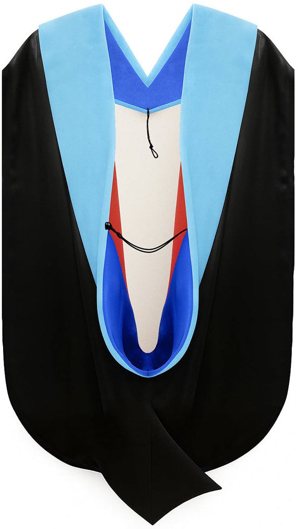 Doctor of Education Hood - Royal Blue & Red