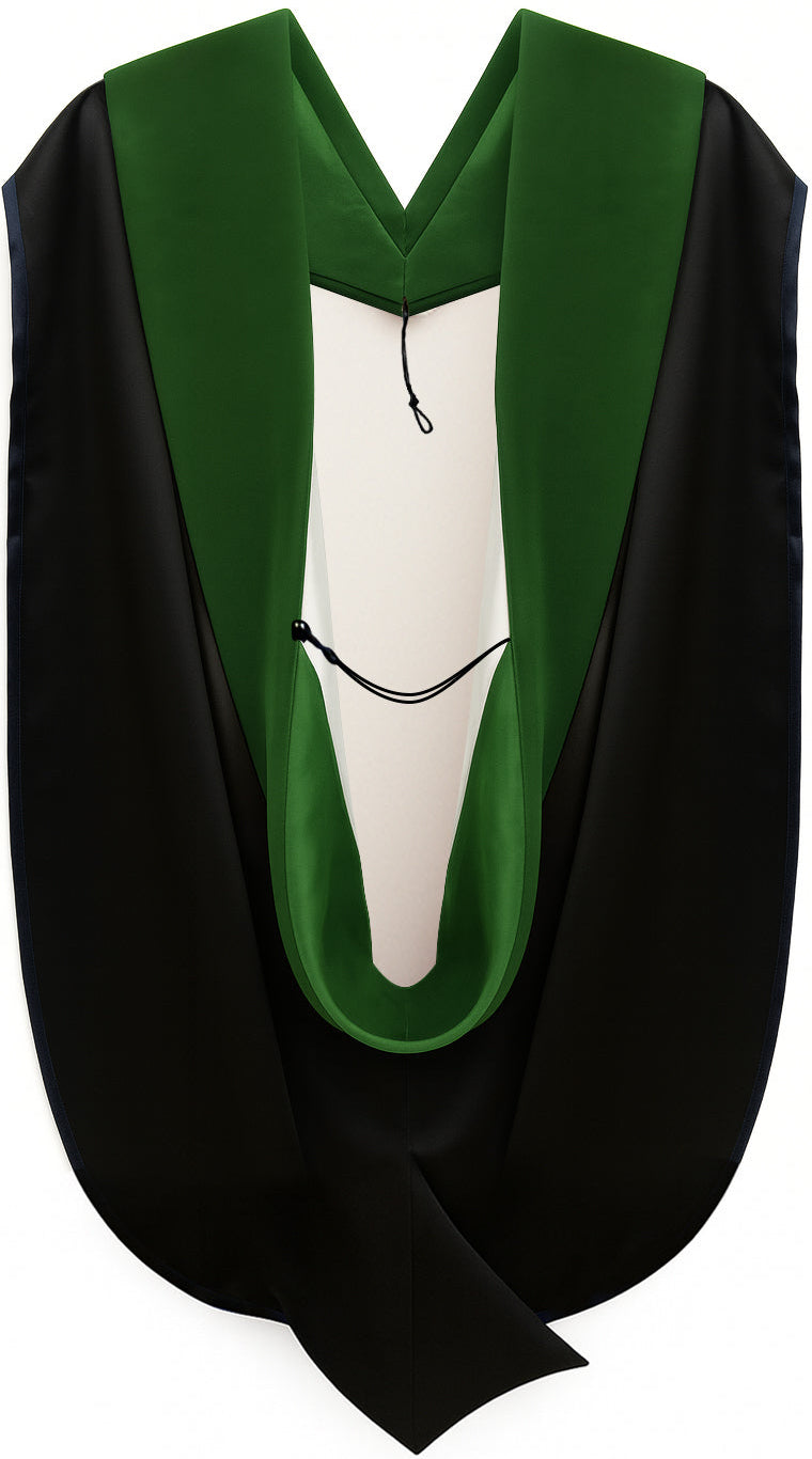 Doctor of Medicine Hood - Kelly Green & White