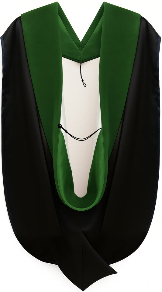 Doctor of Medicine Hood - Kelly Green & White