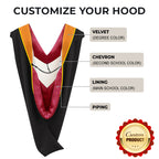 Deluxe Bachelors Custom Graduation Hood - Academic Hood - Custom Your Own