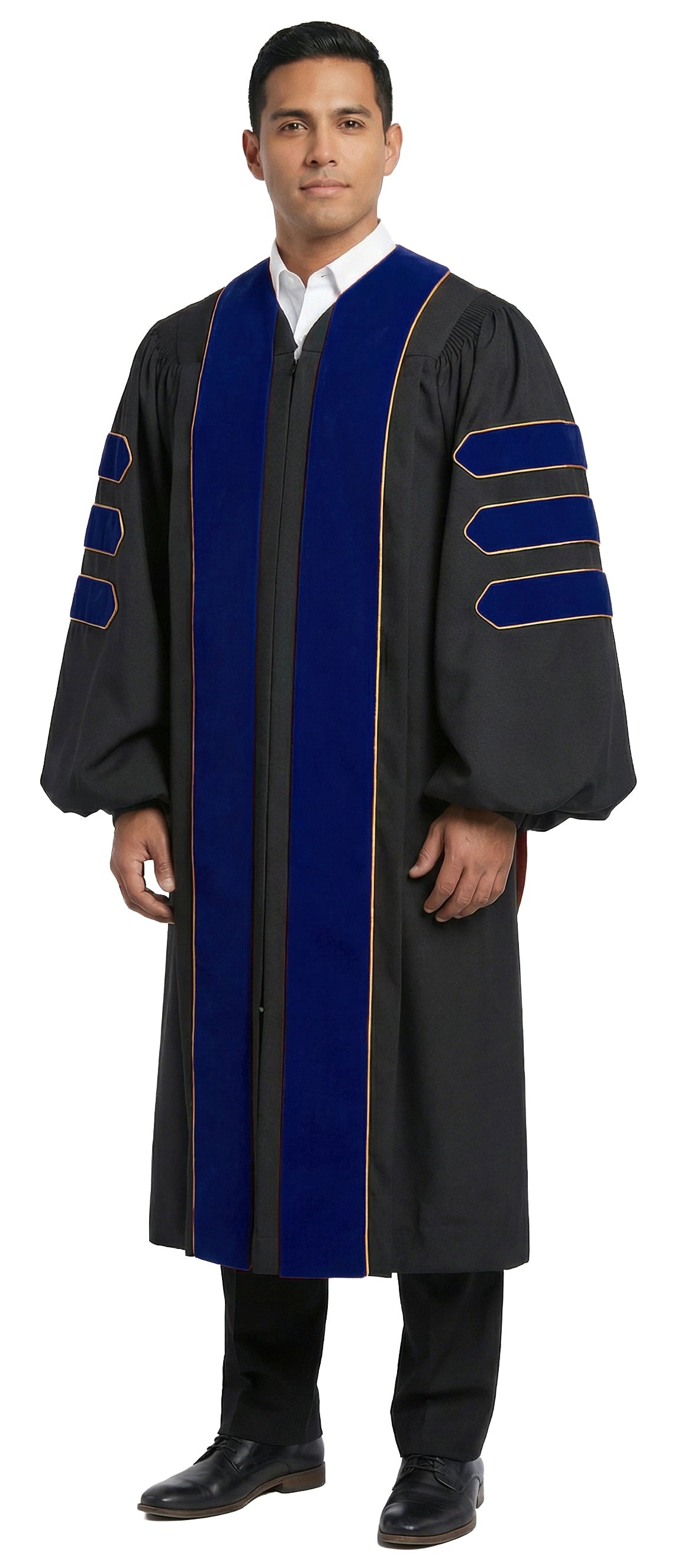 PhD Blue Doctoral Gown - Academic Regalia