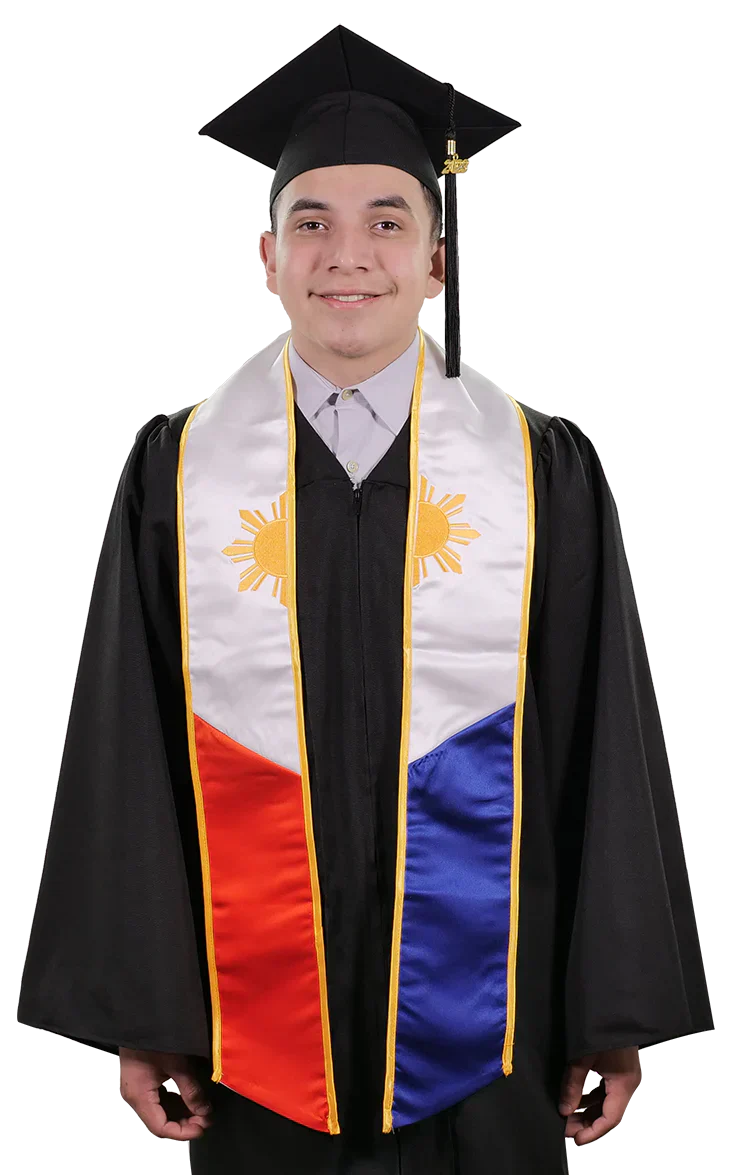 International Flag Graduation Stole