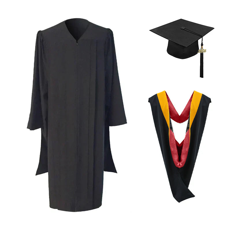 Masters Cap, Gown & Hood Package for University of Georgia Graduation
