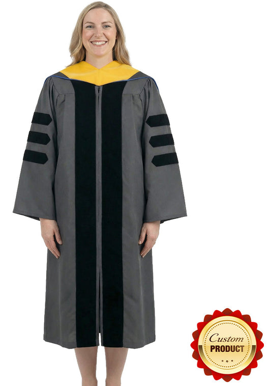Classic Doctoral Graduation Gown & Hood Package