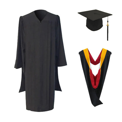 Classic Masters Graduation Cap, Gown, Tassel & Hood Package – Academic ...