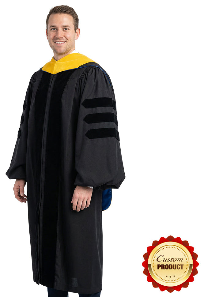 Deluxe Faculty Graduation Gown & Hood Package