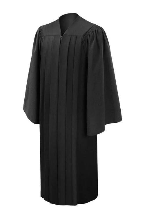 Deluxe Black Bachelors Cap, Gown, Tassel & Hood Package