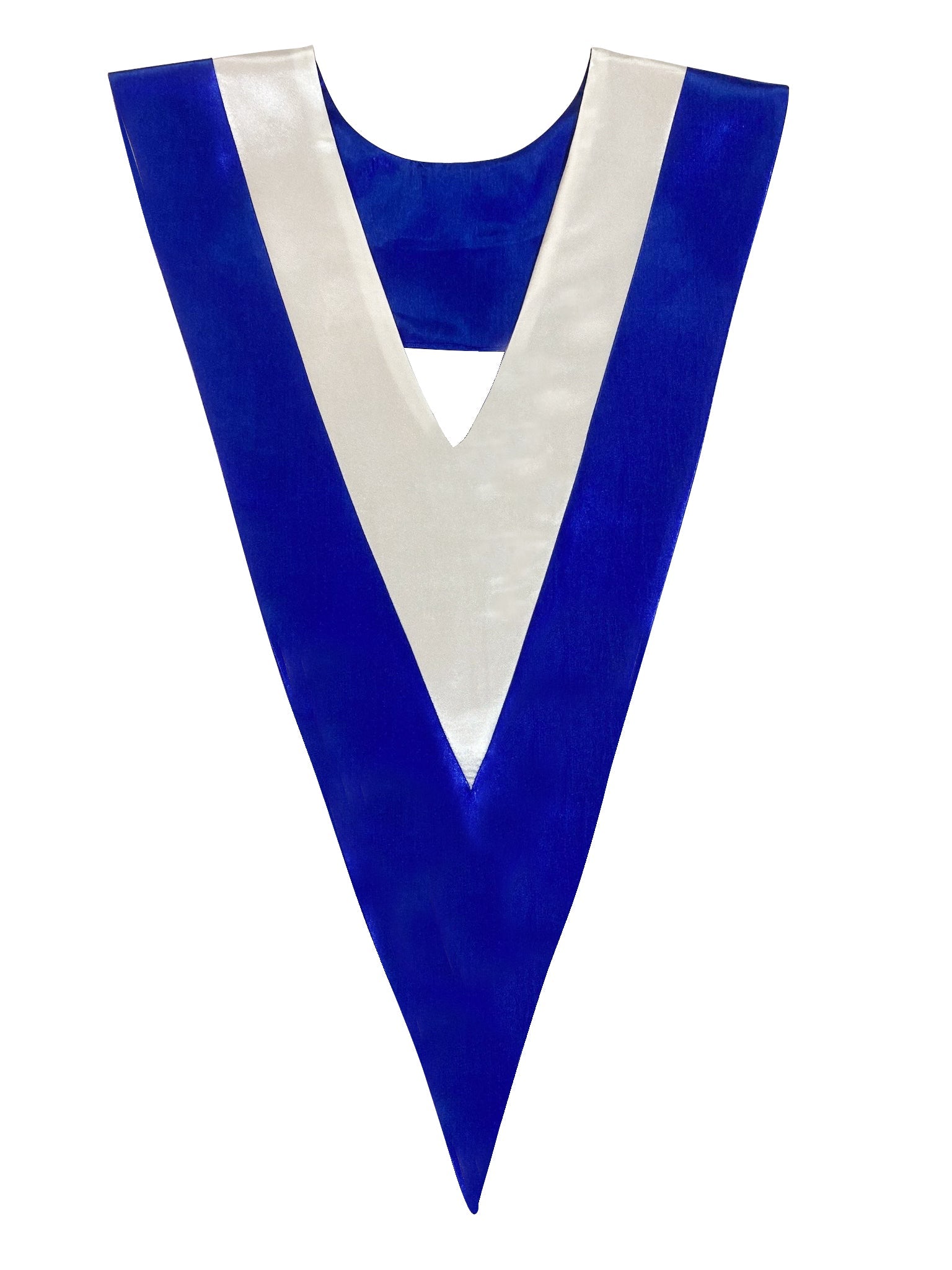 Blue and white Double Color V-Stole