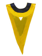 black and yellow double color v-stoles