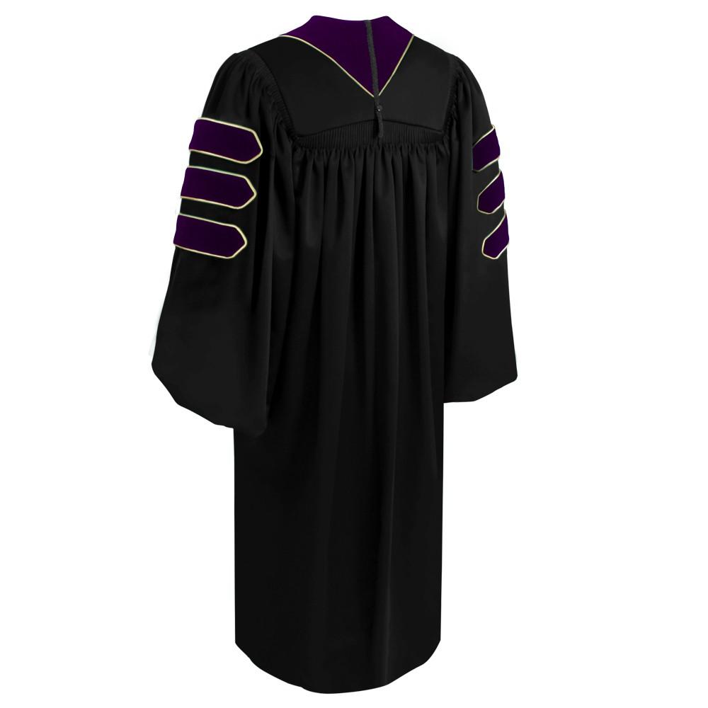 Deluxe Doctoral Tam, Gown & Hood Package - Light Blue