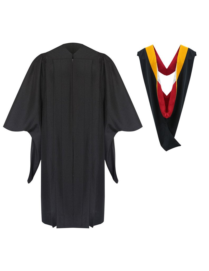 Deluxe Masters Graduation Gown & Hood Package - Academic Hoods