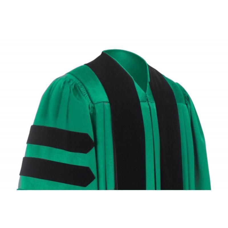 Deluxe Emerald Doctoral Gown - Academic Hoods