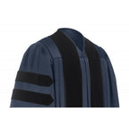 Deluxe Navy Blue Doctoral Gown - Academic Hoods