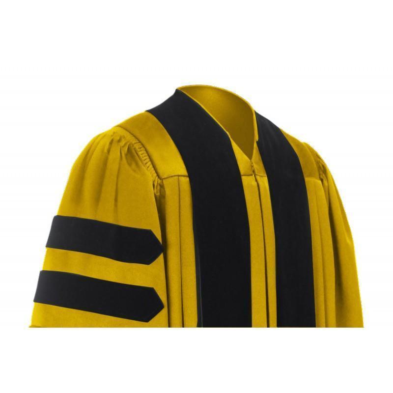Deluxe Gold Doctoral Gown - Academic Hoods