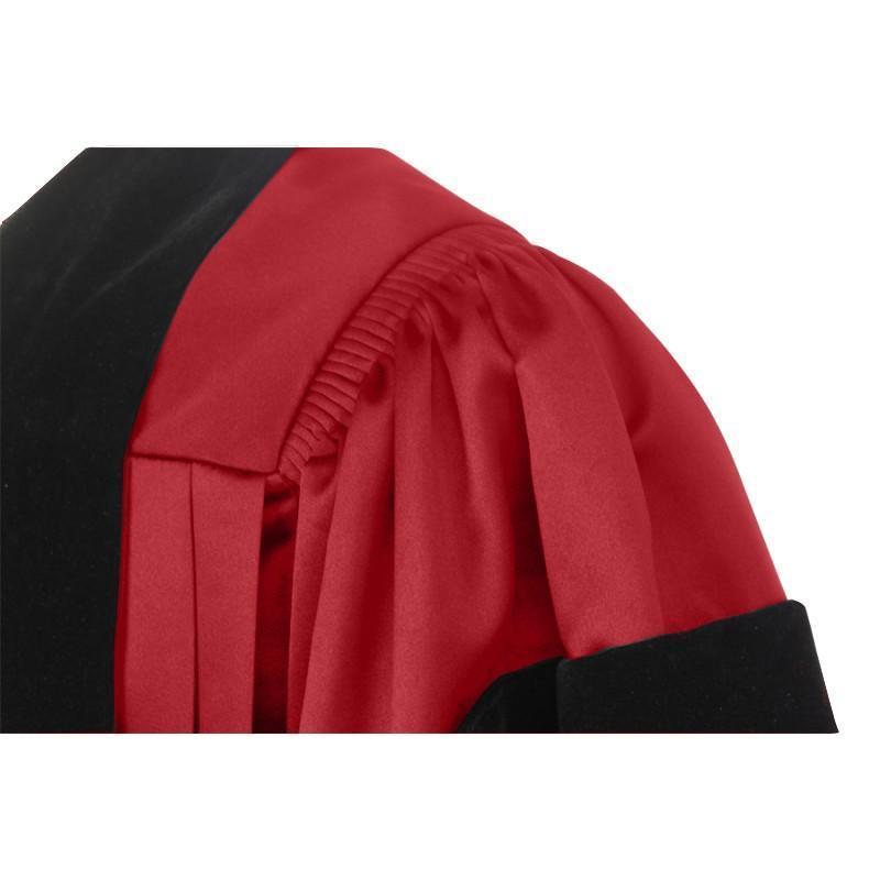 Deluxe Red Doctoral Gown - Academic Hoods